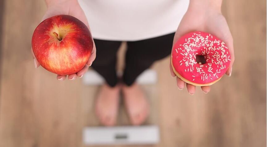 birajući između zdrave i nezdrave hrane